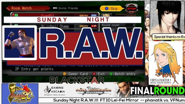 Sunday Night R.A.W. #11 -- phanatik vs. VFNumbers!!