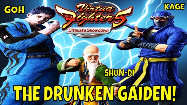 VF5US- THE DRUNKEN GAIDEN! (Virtua Fighter 5: Ultimate Showdown)- Shun Di Matches, Gaming, FGC.