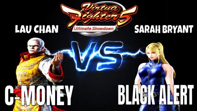 VF5US- C-MONEY VS BLACK ALERT! (Virtua Fighter 5: Ultimate Showdown)- Lau Chan VS Sarah Matches, FGC